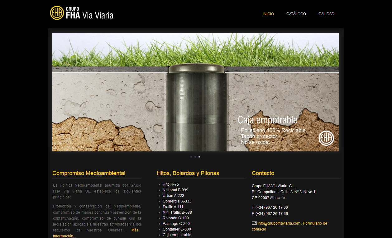 Catálogo web. FHA Viaria.
